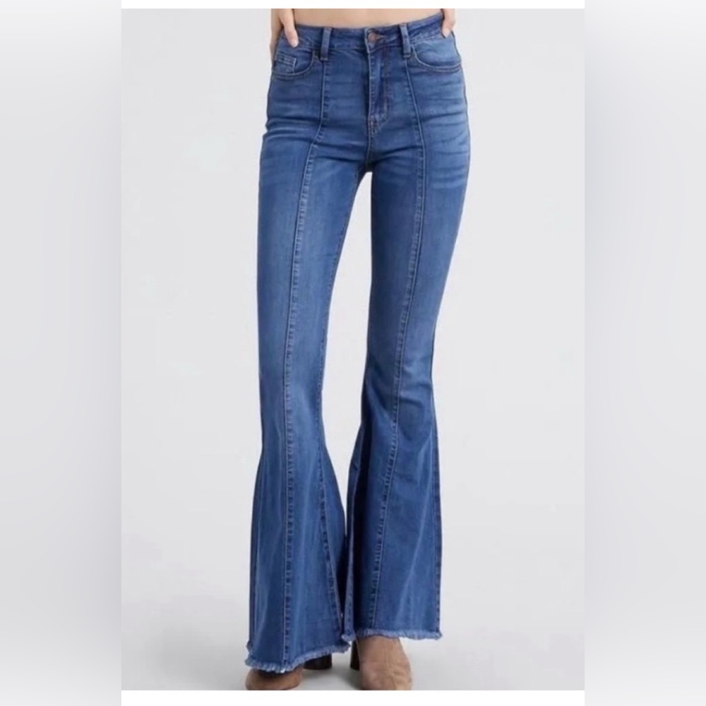 JUDY BLUE Super Flare Stretch Dark Wash Ladies Jeans